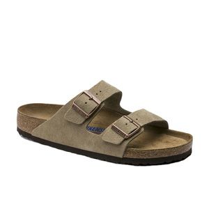 Birkenstock Arizona Soft Footbed Suede Leather Taupe SZ 8 or 8.5